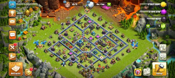 Buy Clash of clans Account TH13 Supercell ID Linked Code 10069