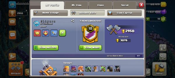 Buy Clash of clans Account TH13 Supercell ID Linked Code 10069