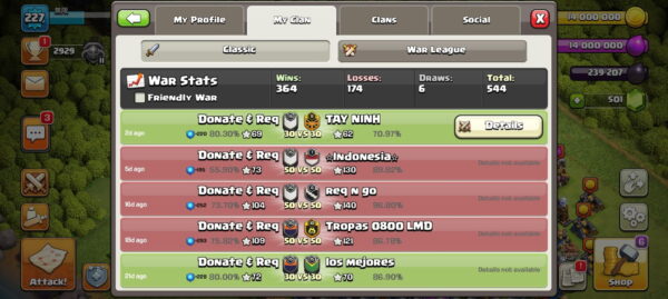 Buy Clash of Clans Clan Donate & Req Level 15 Code 20007