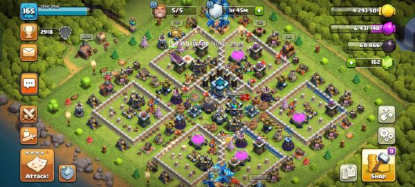 Buy Clash of clans Account TH13 Supercell ID Linked Code 10110