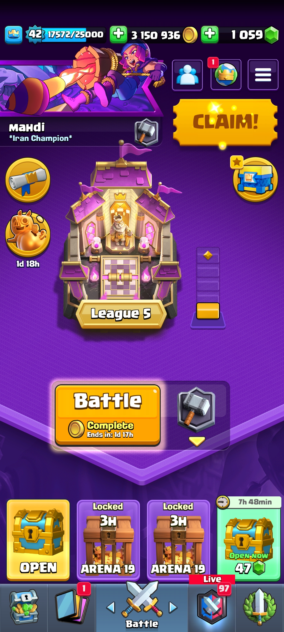 Buy Clash Royale Account Level 14 Code 30017